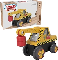 Kevin la grue Thomas et ses amis Piste en bois, véhicule jouet à pousser fabriqué à partir de bois provenant de sources durables