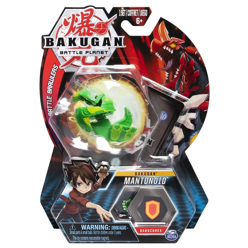 Bakugan, Mantonoid, Créature transformable à collectionner de 5 cm, à partir de 6 ans
