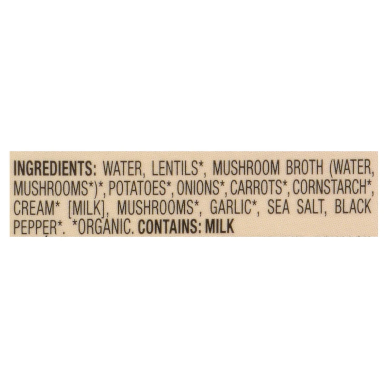 Pacific Foods Soupe Legumes Lentilles Champignons