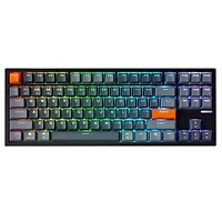 Adesso EasyTouch 1100 – Clavier mécanique compact multi-système filaire/sans fil/Bluetooth rétroéclairé VIA avec touche CoPilot AI