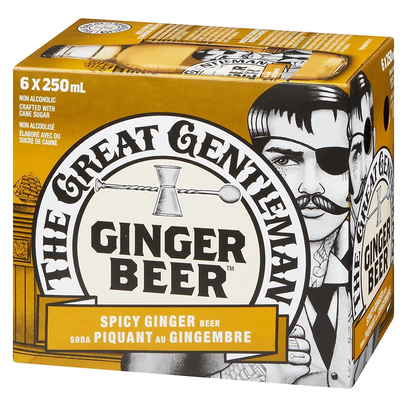 The Great Gentleman Soda Piquant au Gingembre 6x250ml