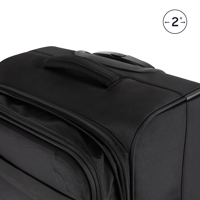 Grande valise souple en soute iFLY Fibertech 28 po, noir