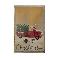 Boîtes-cadeaux Holiday Time pliantes imprimées de Noël en carton kraft, 3 tailles assorties, 6 boîtes, de Holiday Time 6 boîtes-cadeaux de Noël en carton kraft imprimées