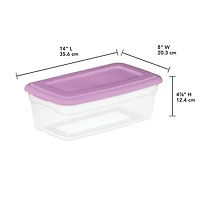 Sterilite Ensemble de (5) Boîtes 5.7 litres Lilas