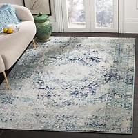 SAFAVIEH Madison Willoughby Overdyed Floral Area Rug