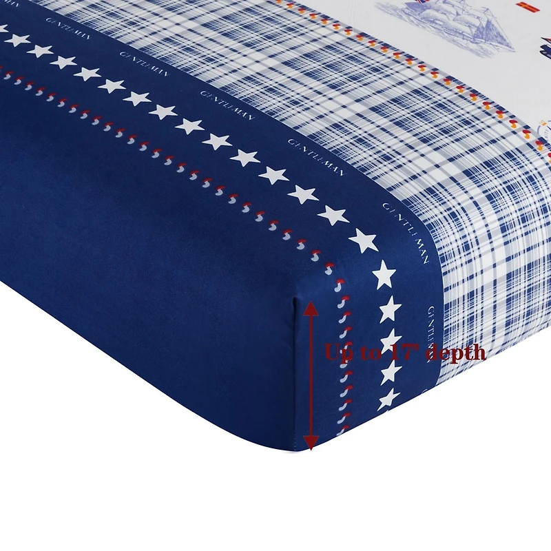 Literie toutes saisons en percale de coton doux et profond, motif bateau à voile, pour enfants et tout-petits, motif marine