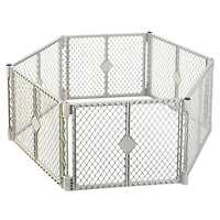 Barrière Six Panneaux Facile d'emploi Superyard Classique en plastique de North States, pour les enfants et les animaux domestiques
