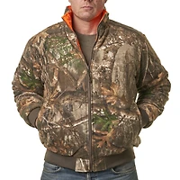 Système de parka 4 en 1 orange vif pour hommes Realtree