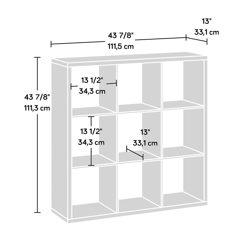 Sauder Select 9-Cube Storage