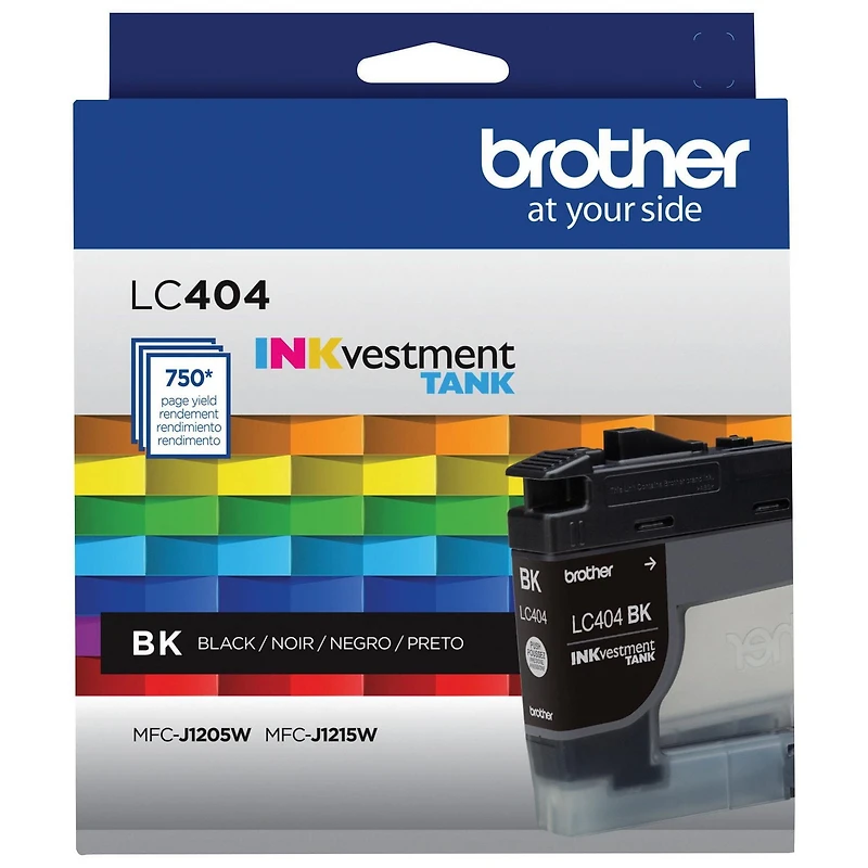 Brother LC404BKS Cartouche d'encre authentique noire à rendement standard INKvestment Tank Brother LC404BKS Cartouche d'encre authentique noire à rendement standard INKvestment Tank