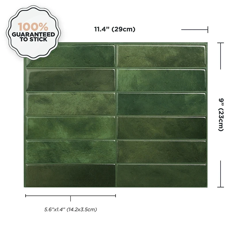 Smart Tiles Peel and Stick Backsplash Wall Tiles, Morocco Sefrou, 4-Pack, 11.43in x 9in