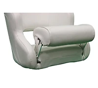 Blue Dog Marine Siège baquet de qualité supérieure, rembourrage en mousse extra épaisse, siège de bateau de luxe, style baquet, siège de capitaine confortable, élégant et durable – Blanc