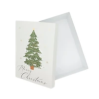 Holiday Time Christmas Tree XLarge Gift Box, Rigid paper set-up box