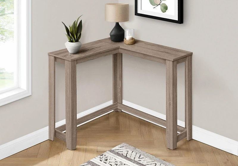 Monarch Specialties Table D'appoint, Console, Entrée, Étroit, Coin, Salon, Chambre À Coucher, Stratifié, Brun, Contemporain, Moderne