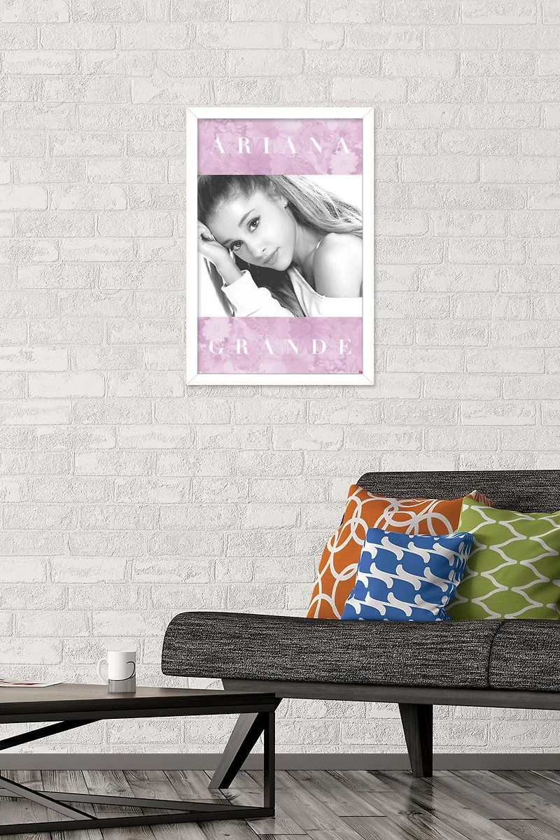 Ariana Grande - Floral Wall Poster