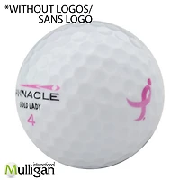 Mulligan - 48 balles de golf récupérées Pinnacle Gold Lady 5A Pristine, Blanc