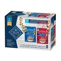 Blue Buffalo Tempting Toppers Assortiment de Nourriture Humide Naturelle pour Chiens, Poulet et Bœuf BLUE Tempting Toppers Bf/Plet, 12ct Variety Pack