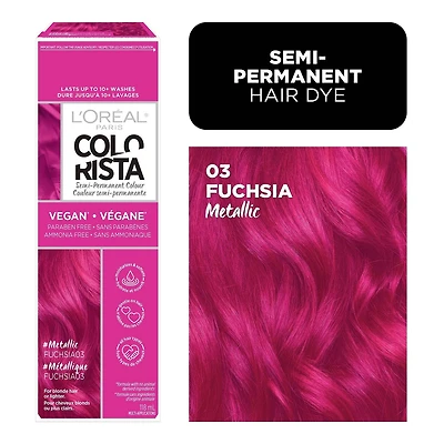 L'Oréal Paris Colorista Semi Permanente Hair Color, Vegan Semi-Permanent Hair Dye