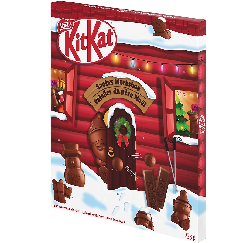 Kitkat Calendrier de l’avent de l’atelier du père Noël, chocolats 233 g