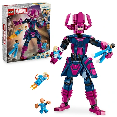LEGO Marvel Fantastic Four vs. Galactus Construction Figure - Super Hero Building Toy - 4 Minifigures, Including The Thing, Invisible Woman and Human Torch - Gift for Kids, Boys and Girls, 9+ 76316, LEGO Fantastic Four vs. 76316