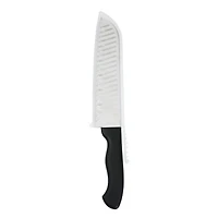 Couteau de cuisine Santoku Mainstays 7" en acier inoxydable noir avec gaine