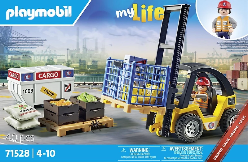 Playmobil Forklift truck with cargo