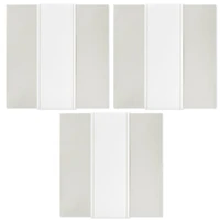 Boîtes-cadeaux moyennes blanc nacré de 8 po avec bandelettes, Hallmark (3 boîtes, 3 bandelettes) pour les mariages, les fêtes prénuptiales, la Saint-Valentin, les remises des diplômes, les départs à l