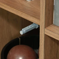 Sauder La Collection Ambleside Meuble de Rangement, Finition Serene Walnut, 431619