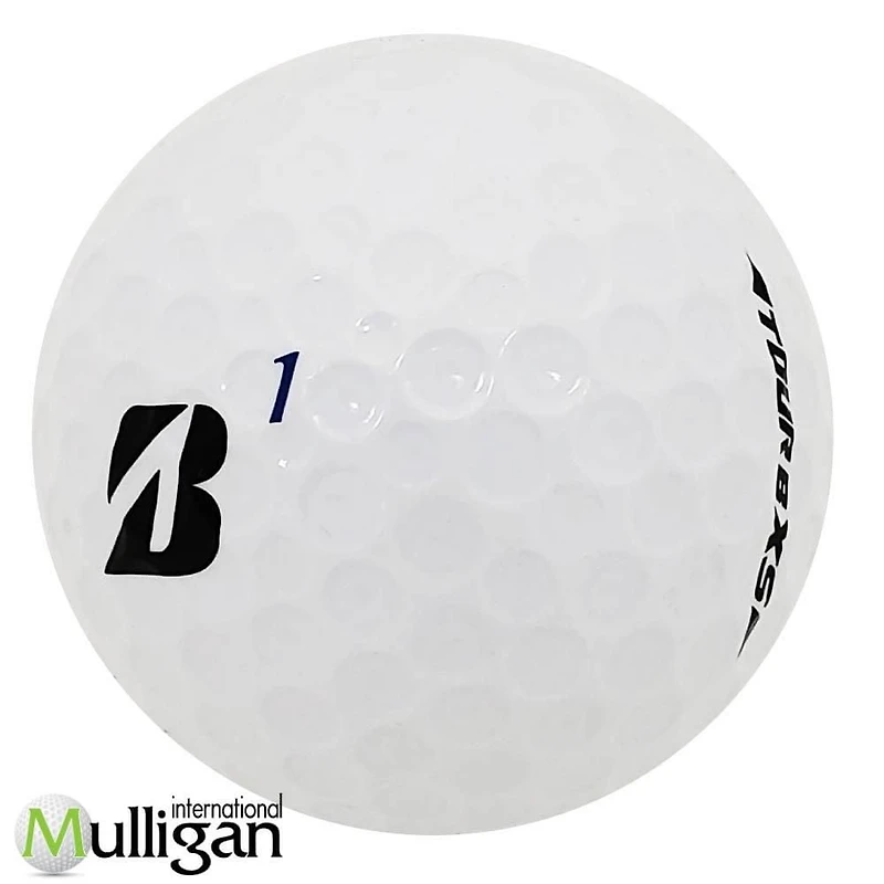 Mulligan - 12 balles de golf récupérées Bridgestone Tour B XS (B) 5A, Blanc