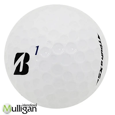 Mulligan - 12 balles de golf récupérées Bridgestone Tour B XS (B) 5A, Blanc