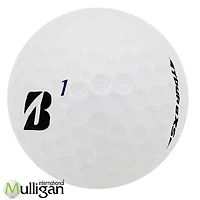 Mulligan - 12 balles de golf récupérées Bridgestone Tour B XS (B) 5A, Blanc