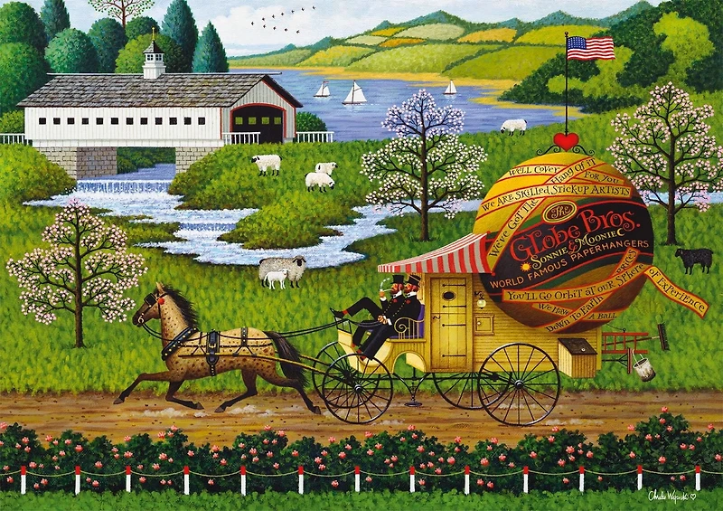 Buffalo Games - Charles Wysocki - The Paperboys - 300 Piece Jigsaw Puzzle