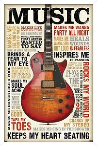 Music Inspires Me Wall Poster