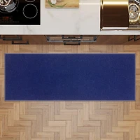 Tapis de couloir à motif de solide à sous-couche en caoutchouc de la collection Ottohome