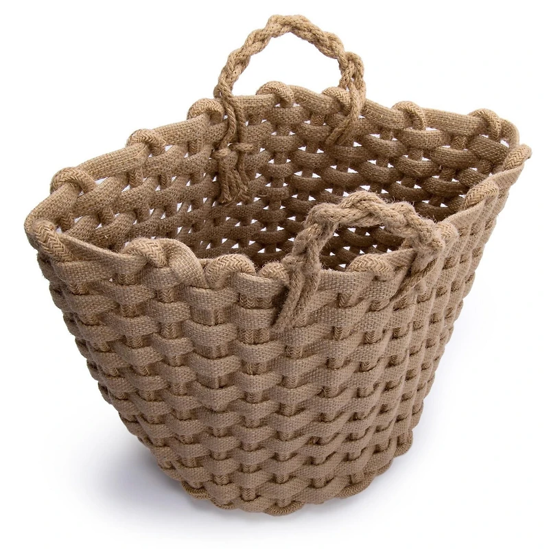Truu Design Chunky Braided Jute Storage Basket