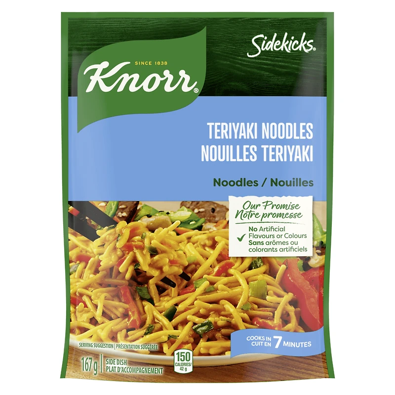 Pâtes à la nouille teriyaki Sidekicks de Knorr 167 g Plats d'accompagnement