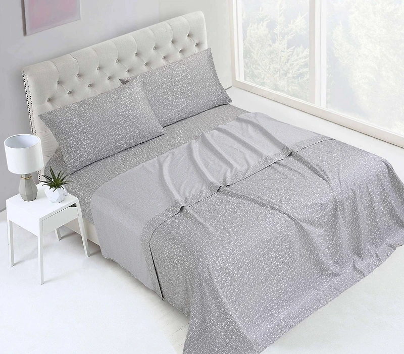 Ensemble de draps en microfibre imprimé 4 pièces