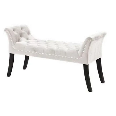 Imperial Tufté Banc Avec Accoudoir (Beige)