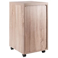 Winsome Kenner Mobile Storage Cabinet, 5 Drawers, Reclaimed Wood/White Finish