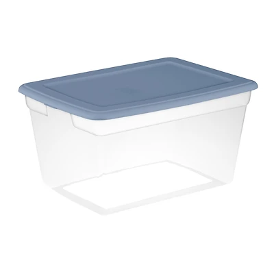 Sterilite 55 Liter Storage Box, Blue