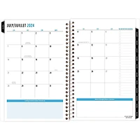 FS 12M Daisy Black Small Planner, Planner