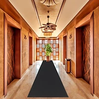 Ottomanson Ottohome Collection Non-Slip Rubberback Modern Solid Design Indoor Rug