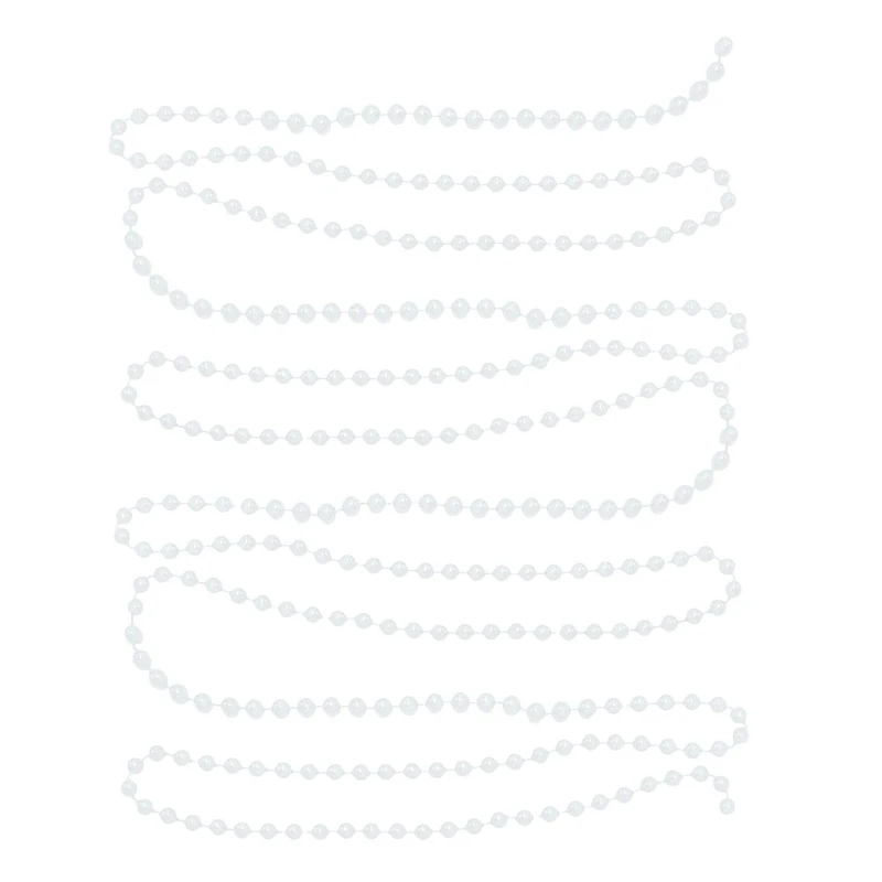 Holiday Time 18 Ft Beaded Garland White, Holiday Time 18 Ft Beaded Garland
