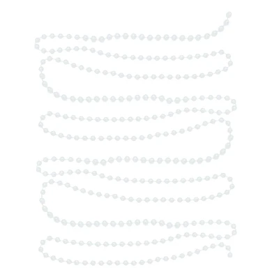 Holiday Time 18 Ft Beaded Garland White, Holiday Time 18 Ft Beaded Garland