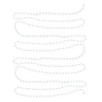 Holiday Time 18 Ft Beaded Garland White, Holiday Time 18 Ft Beaded Garland