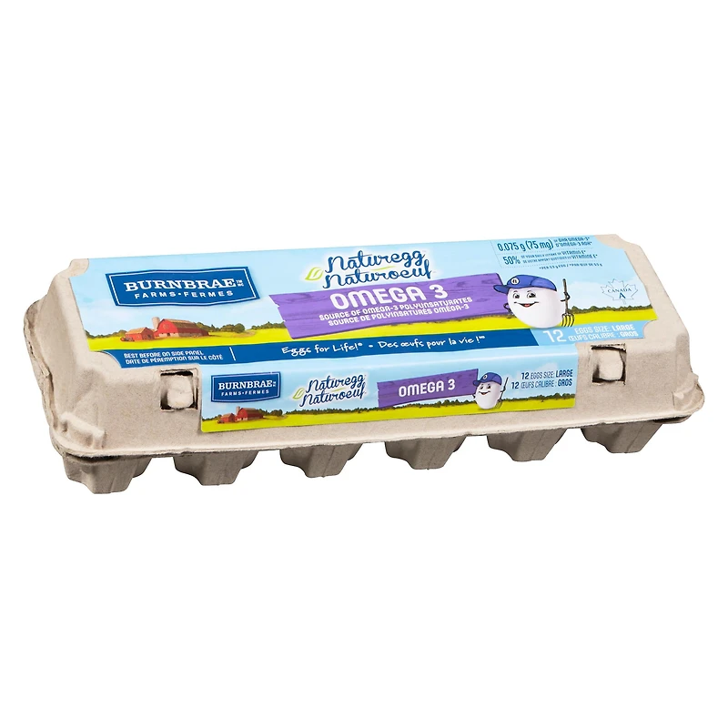 Naturegg Omega 3 Large Eggs, 12 eggs/carton