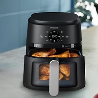 Philips 2000 Series Air Fryer with Window, 4.2 Liter Capacity, RapidAir Technology, Black, 13 Cooking Methods