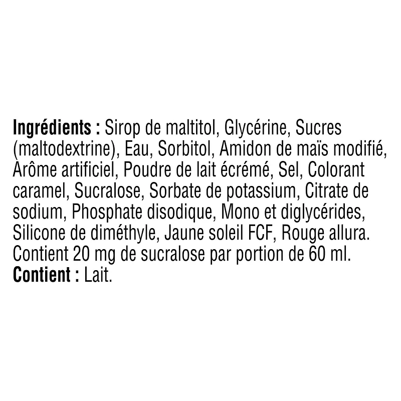 Sirop pour sundae Smucker's, sirop aromatisé au caramel, sans sucre ajouté, 428 ml 428 ml
