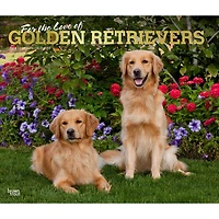 BrownTrout For the Love of Golden Retrievers 2024 14x24 Inch Deluxe Wall Calendar, 9781975468590