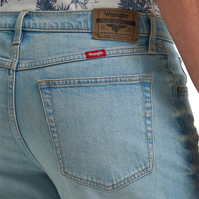Wrangler® Men's Regular Fit Five Pocket Stretch Denim Short